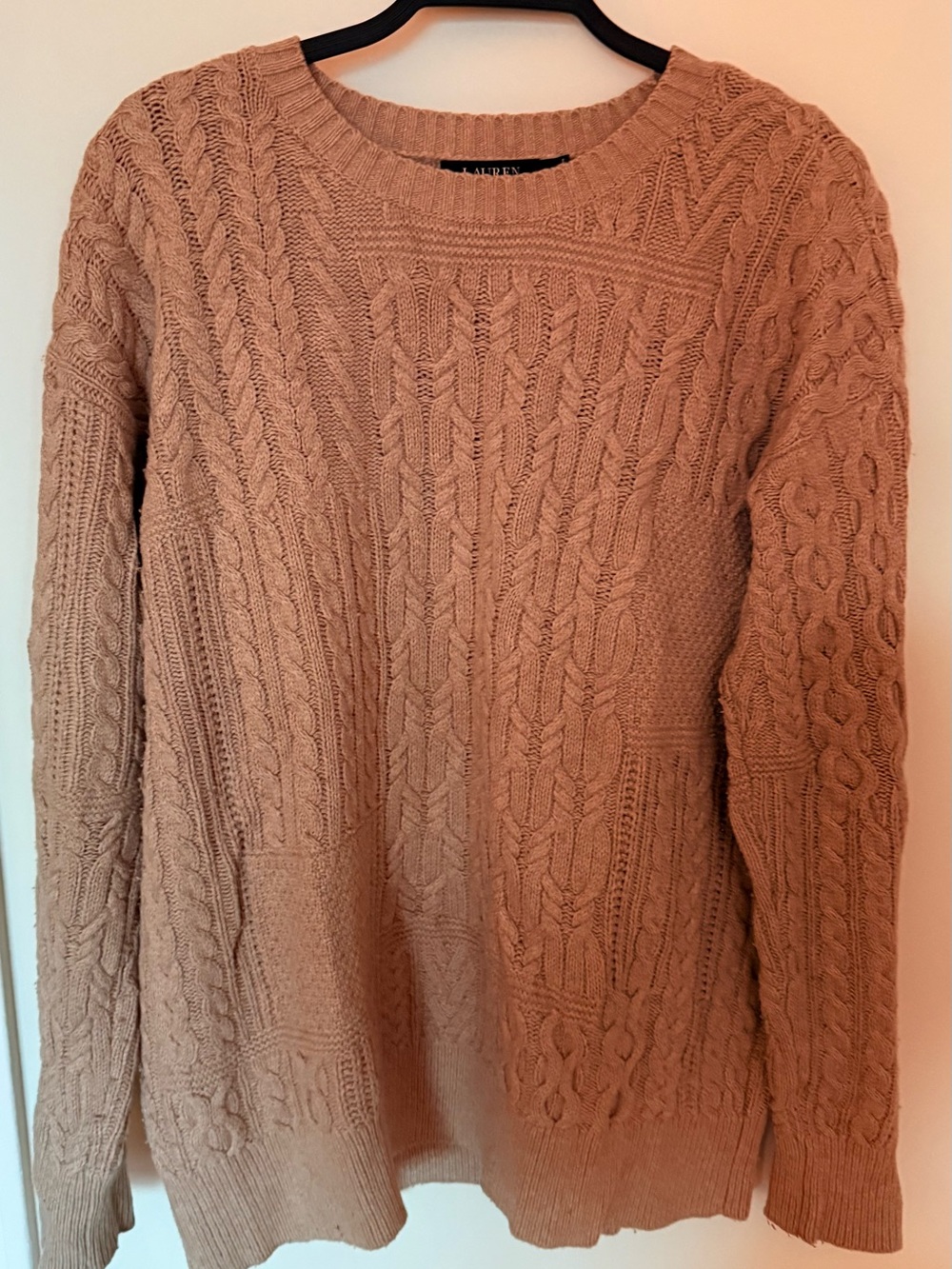 Polo by Ralph Lauren Cable Knit Sweater - Camel Brown